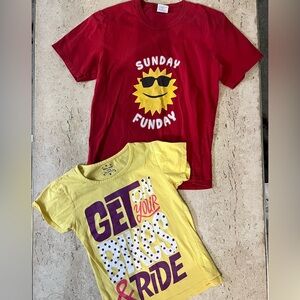 Girl’s Size 9 Fun Graphic Cotton T-Shirts